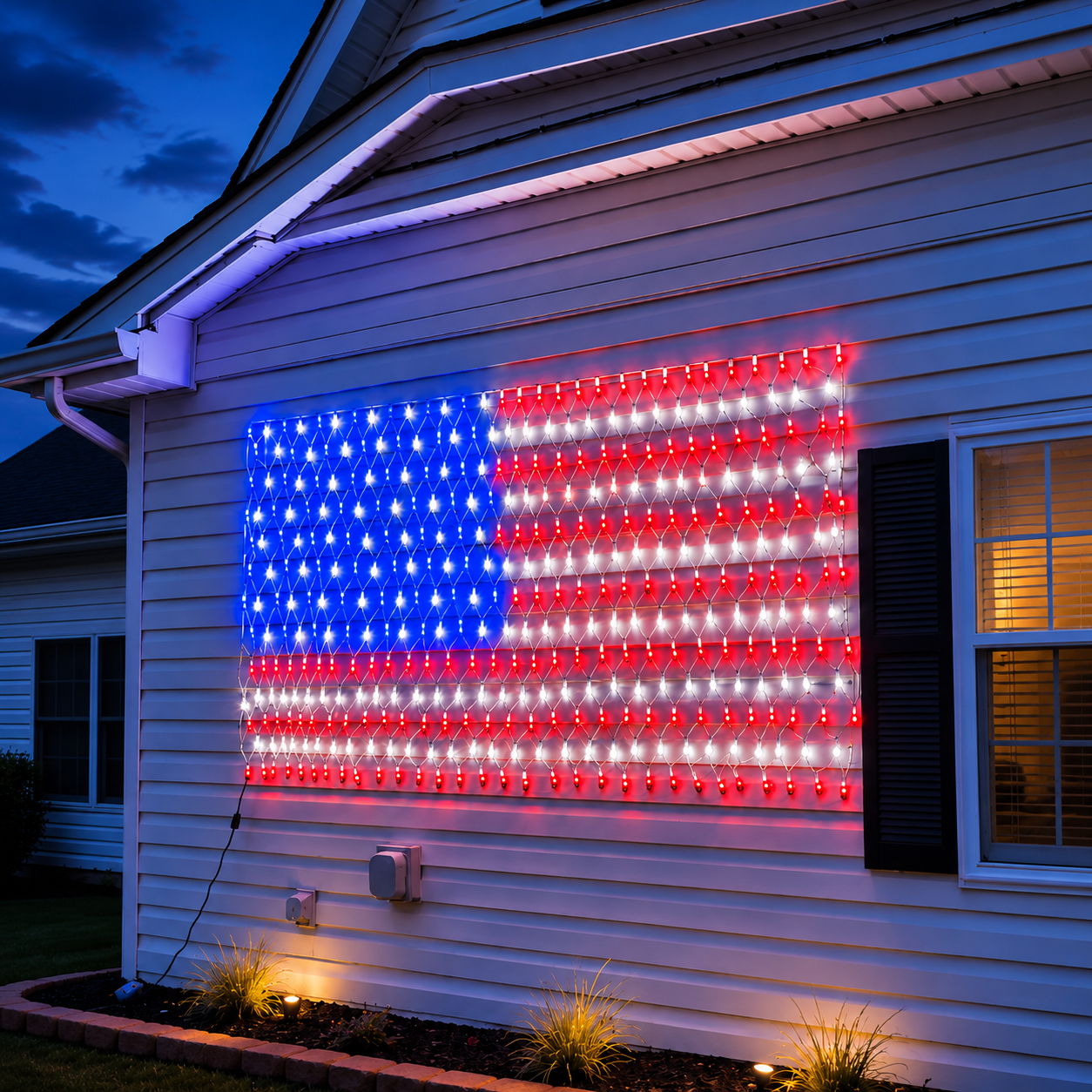 Patriotic LED Flag Display