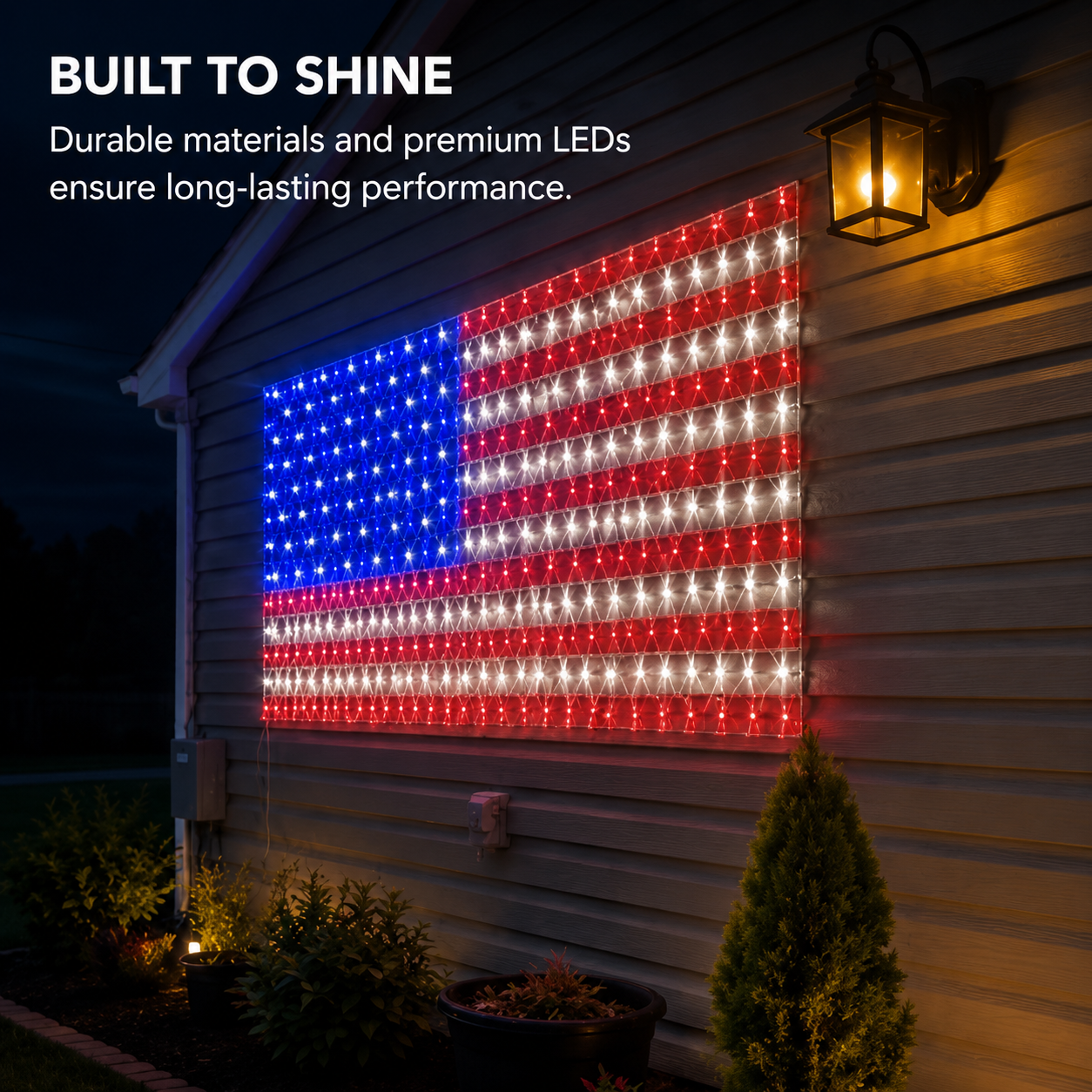 Patriotic LED Flag Display