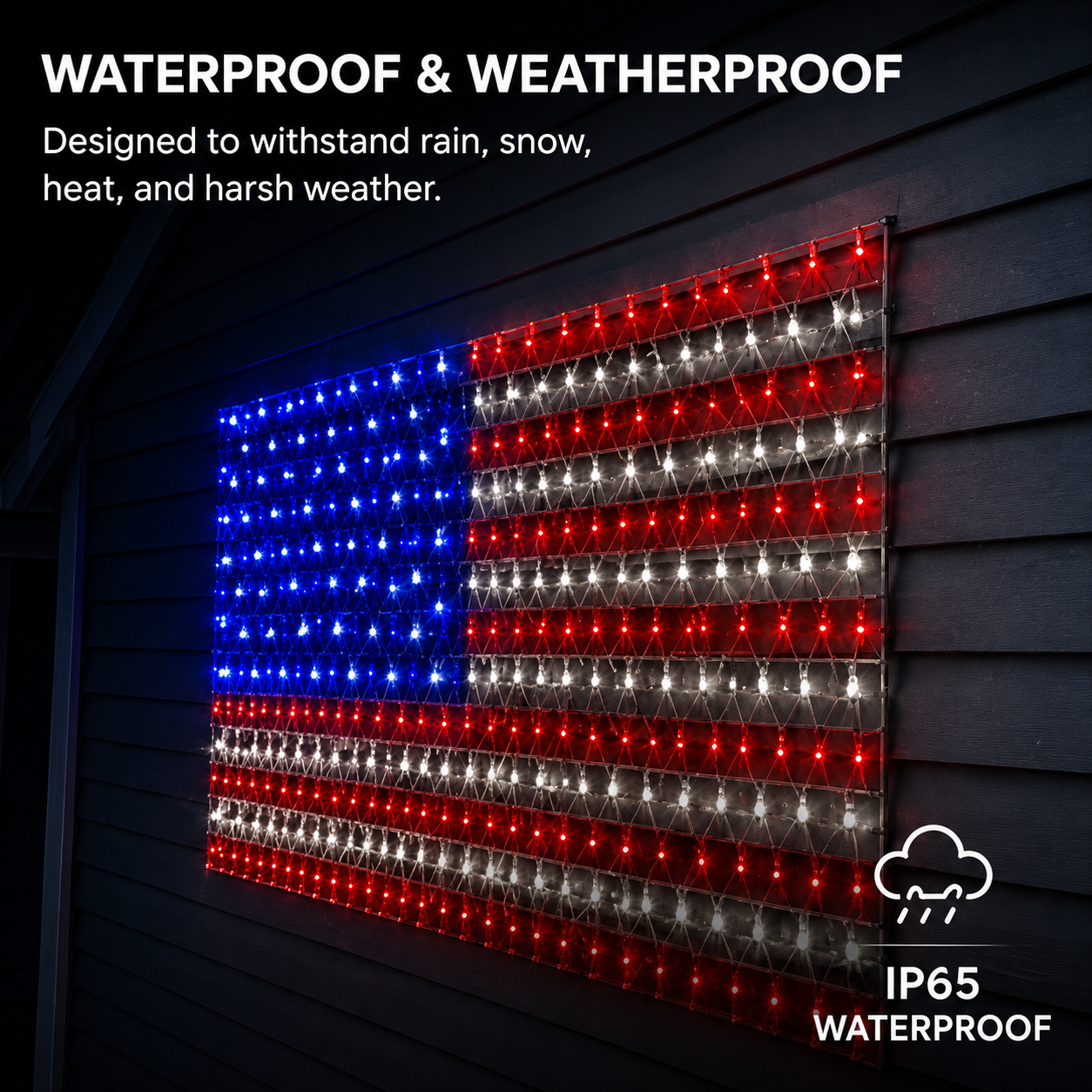 Patriotic LED Flag Display