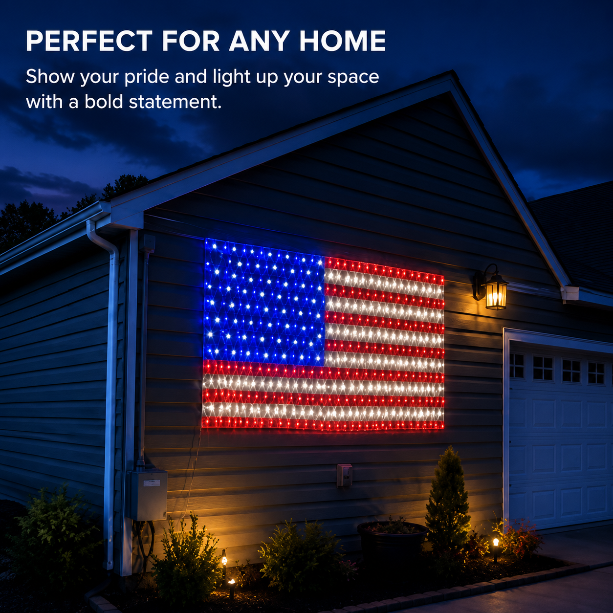Patriotic LED Flag Display