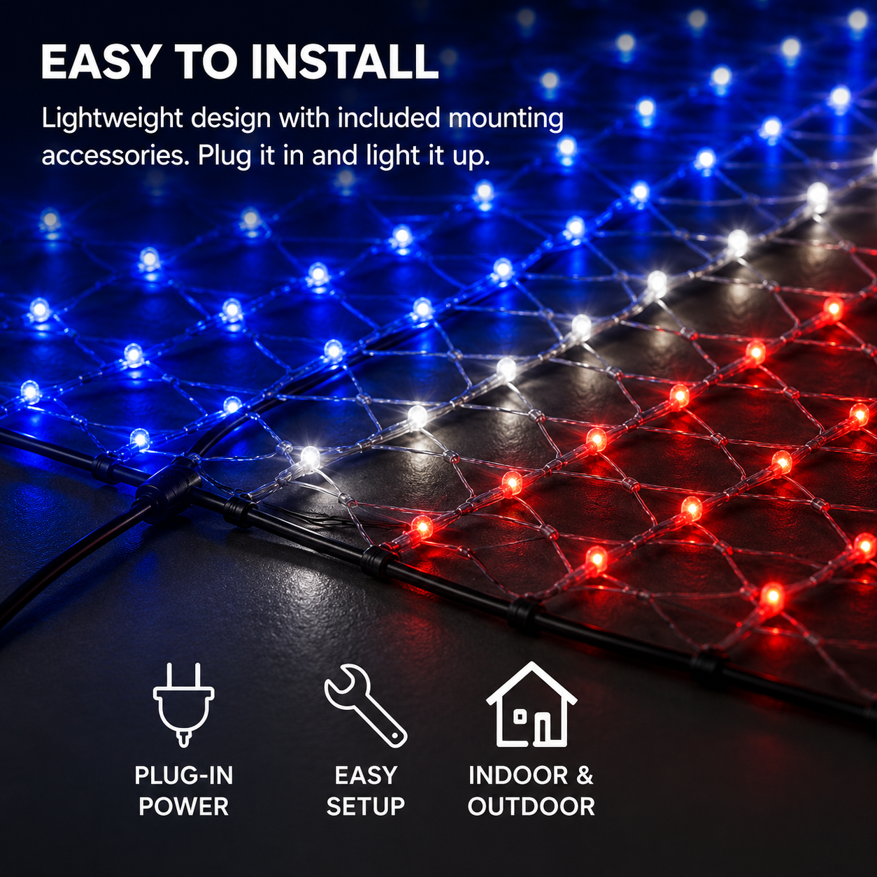 Patriotic LED Flag Display