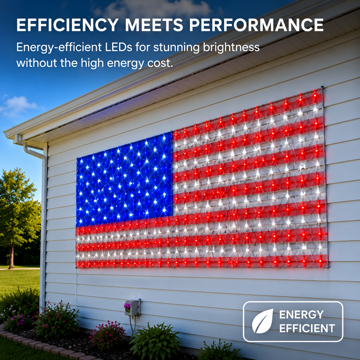 Patriotic LED Flag Display